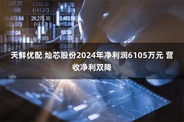 天鲜优配 灿芯股份2024年净利润6105万元 营收净利双降