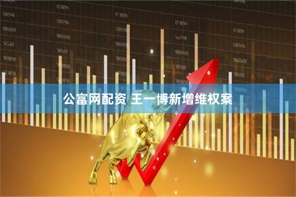 公富网配资 王一博新增维权案